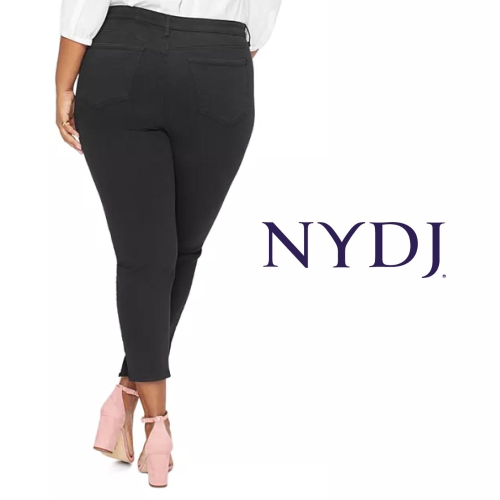 NYDJ High Rise Crop Black Stretch Jean
